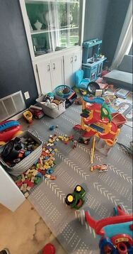 disorganized playroom